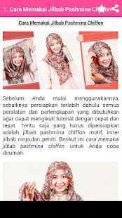Tutorial Hijab Pashmina Screenshots 6