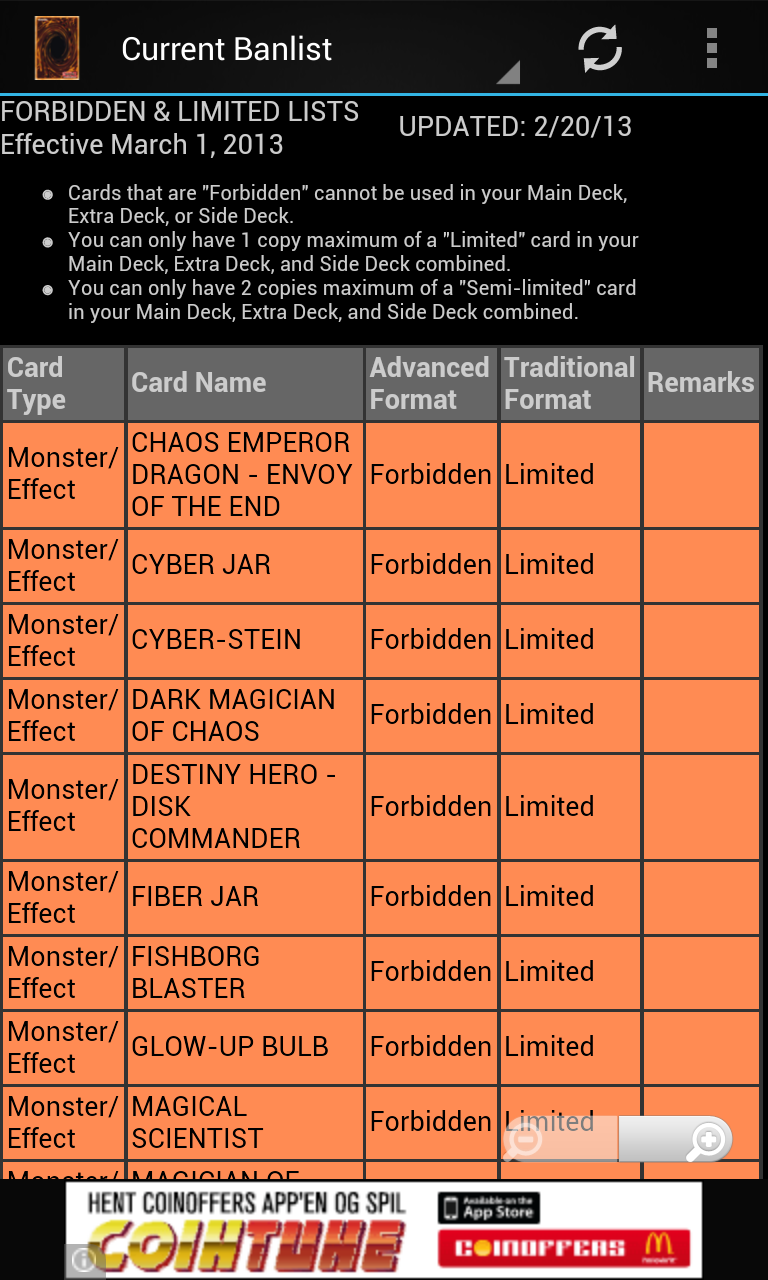 Helper for Yu-Gi-Oh! - Adfree Screen 3