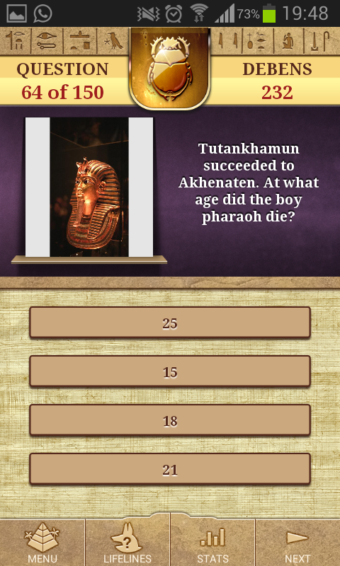 Android application Genius - Quiz Ancient Egypt screenshort