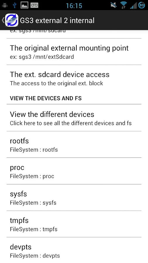 SD Root External 2 Internal - Screenshot