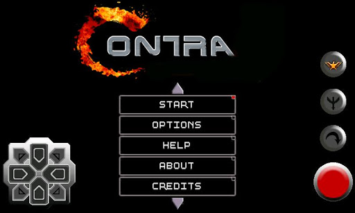 Giao diện khi bắt đầu chơi Tải Game Contra cho Nokia C2-01