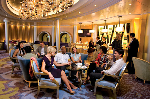 Vintages is one of the lounges on the Oasis of the Seas, offering an extensive selection of popular sips from regions worldwide.