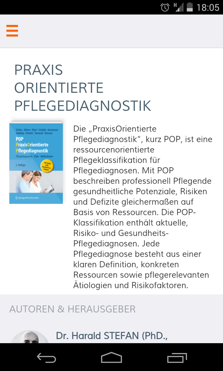 POP - Pflegeklassifikation Screen 1