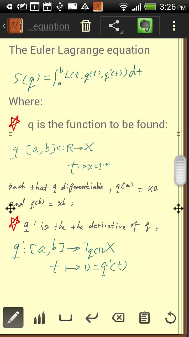 Android application Handrite note Notepad Pro screenshort