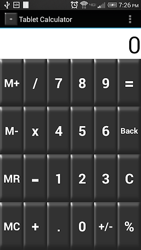 Tablet Calculator