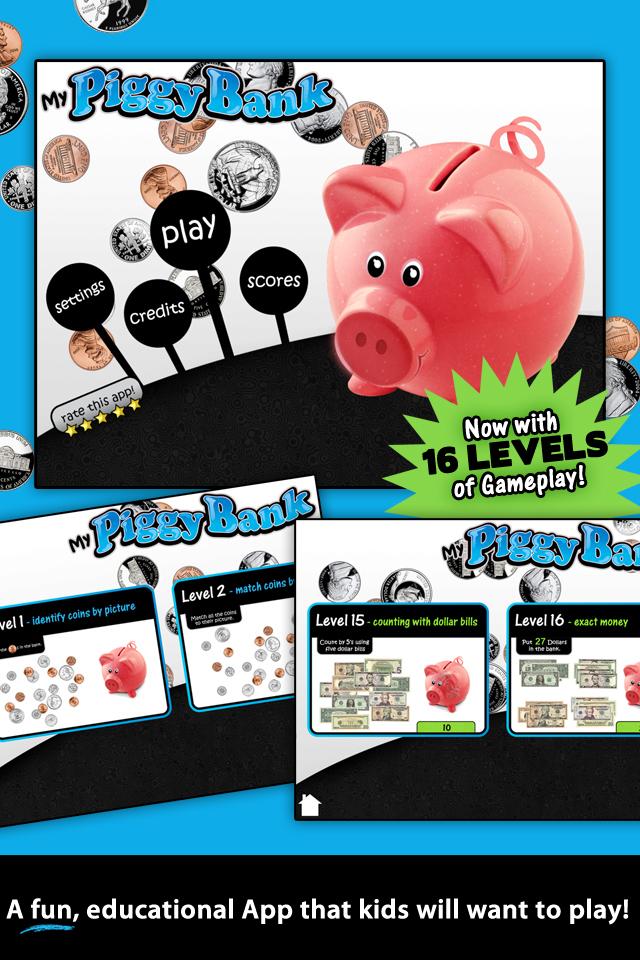 Learning Gems - My Piggy Bank Screen 1