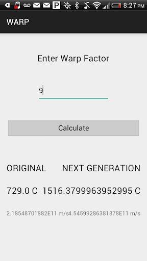 Warp Factor Converter