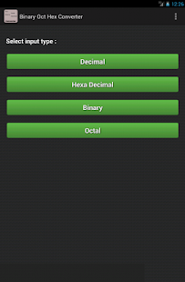 Binary Octal Hex Dec Converter