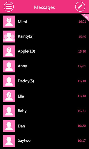 【免費個人化App】GO SMS Pro WP8 PinK ThemeEX-APP點子