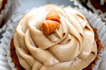 Pumpkin Cupcakes with Butterscotch Frosting