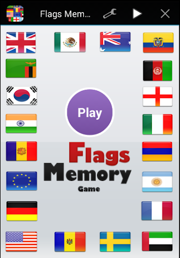 Flags Memory Game