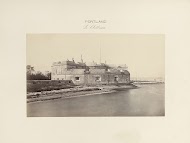 Gezicht op Portland Castle