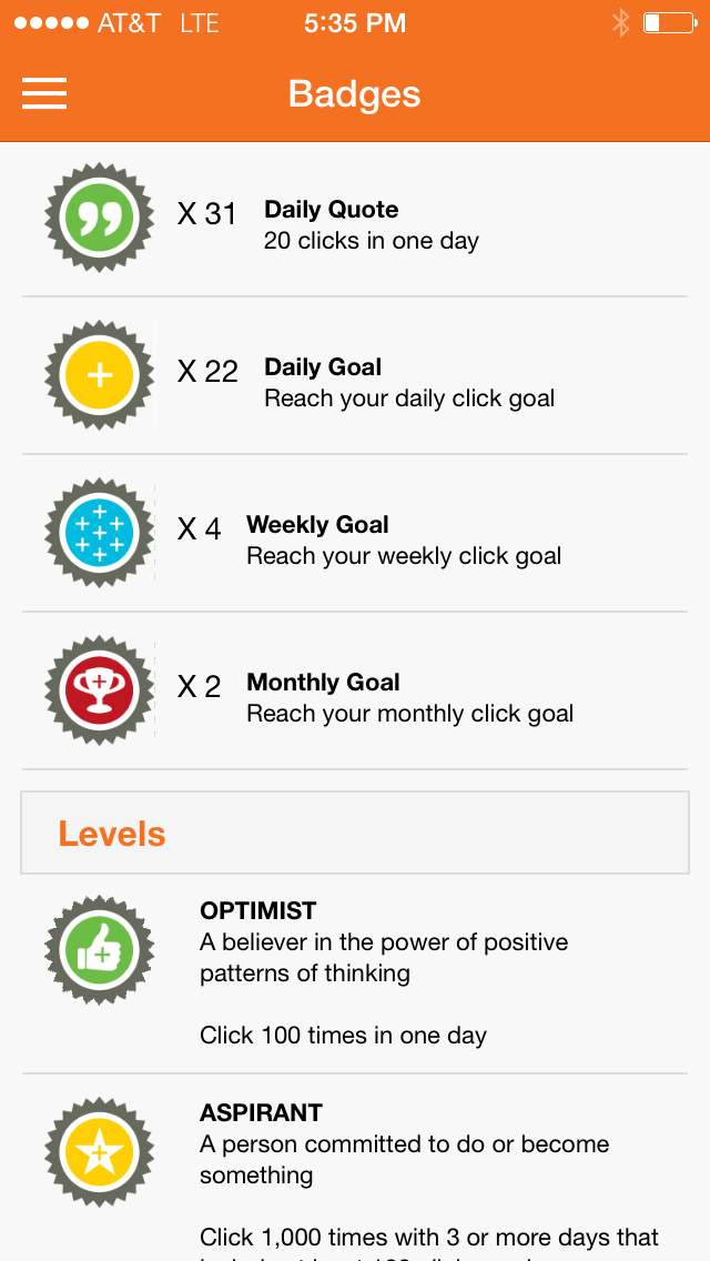 Live Positive Screen 3