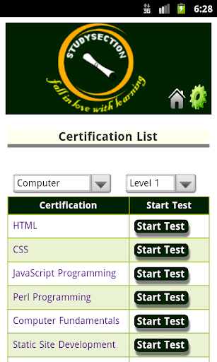 Study Section Certifications