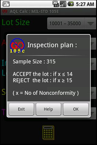 QC:AQL:MIL-STD105:Z1.4 Inspect
