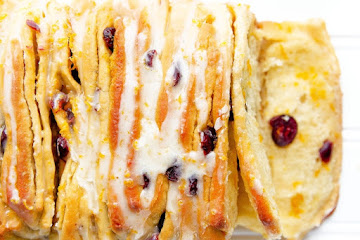 Cranberry Orange Pull Apart Bread