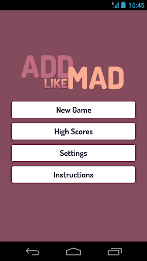 Add Like Mad - The Number Game