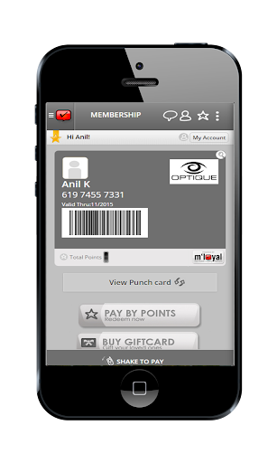 Optique mLoyal App