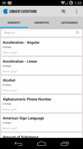 Online Conversion - Area Conversion