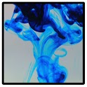 Blue dye in water
