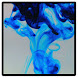 Blue dye in water icon