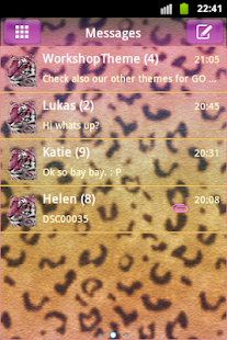 GO SMS Theme Panther Buy Screenshots 1