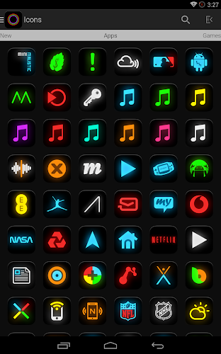 Neon Glow - Icon Pack - screenshot