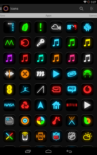 Neon Glow Icon Pack