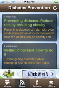 Free Diabetes Prevention Tips. Screenshots 0