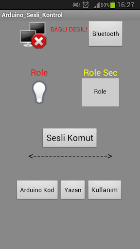 Arduino Sesli Kontrol