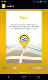 Justaxi: A Taxi Comparison App poster 1