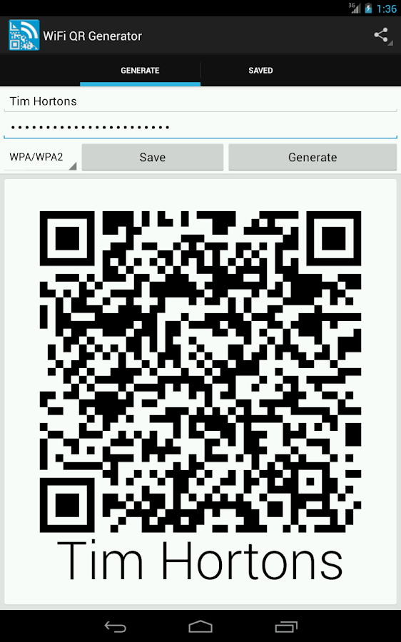 Wifi QR Code Generator - Android Apps on Google Play