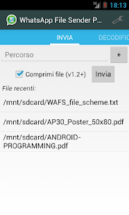 WhatsApp File Sender PRO - screenshot thumbnail