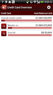 Credit Card Manager - náhled