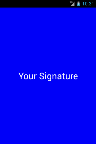 Your Signature