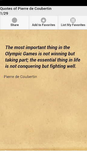 Quotes of Pierre de Coubertin