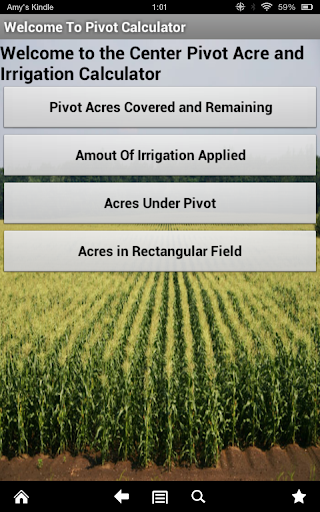 Pivot Irrigation Calculator