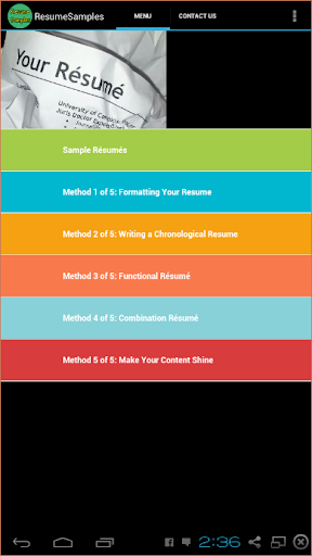 【免費生活App】Resume Samples-APP點子