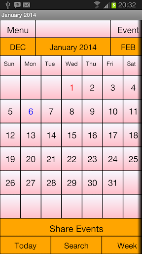 Calendar Me Canada 1 2014