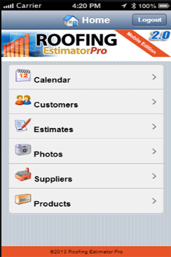 Roofing Estimator Pro Mobile