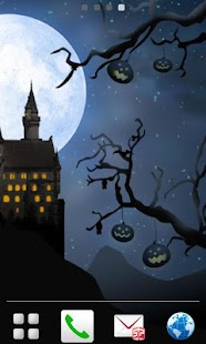 真夜中のハロウィンライブ壁紙。 Screenshots 1