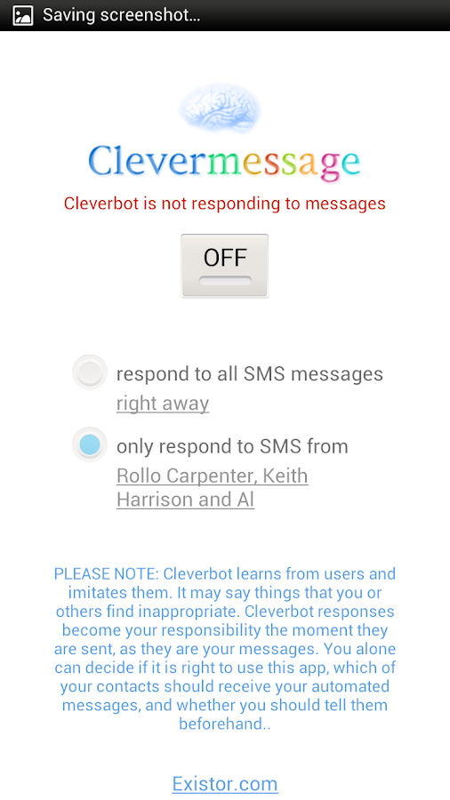    Clevermessage- screenshot  