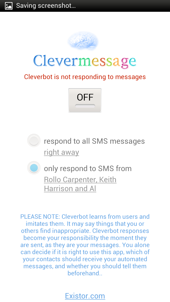 Clevermessage Screen 2