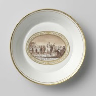 Schotel met een voorstelling van de opstand van de Batavieren onder leiding van Claudius Civilis