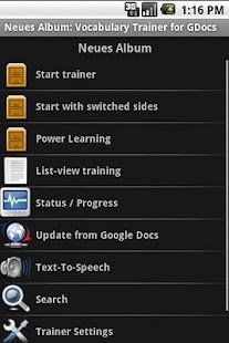 Vocabulary Trainer for GDocs