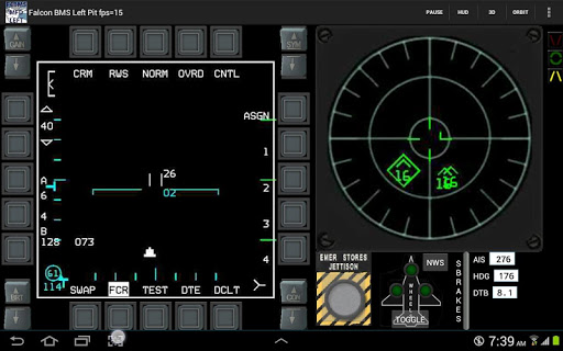 Falcon BMS cockpit Left side