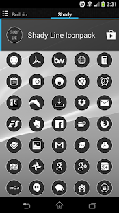Free Shady Line Iconpack APK