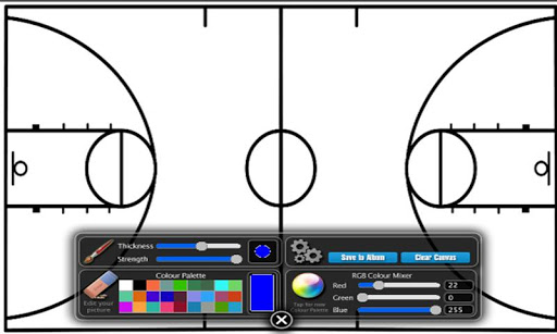 Basketball Coach Diagram Lite