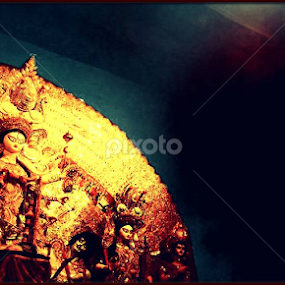 Godess DURGA by Kushal Ghosh - Artistic Objects Musical Instruments