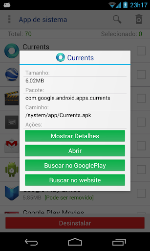 Removedor de App de Sistema